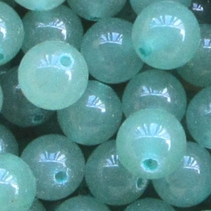 Aventurin (Grün): Kugel 8 mm (glatt) - 10 Stück