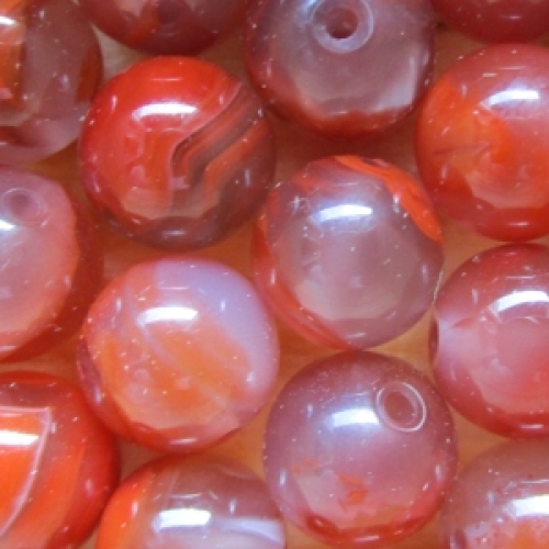 Blutchalcedon: Kugel 8 mm (glatt) - 10 Stück